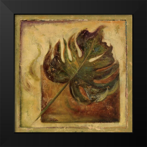 Green Balazo II Black Modern Wood Framed Art Print by Pinto, Patricia