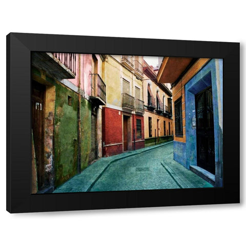 Old Granada Black Modern Wood Framed Art Print with Double Matting by Mabat, Ynon