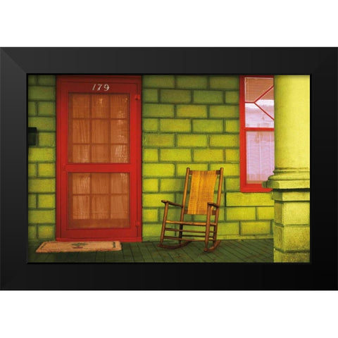 St. Augustine II Black Modern Wood Framed Art Print by Mabat, Ynon