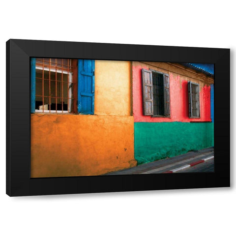 Tel Aviv II Black Modern Wood Framed Art Print by Mabat, Ynon