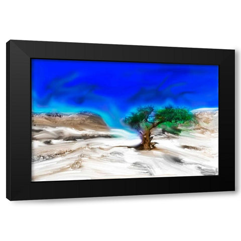 Trees Alive I Black Modern Wood Framed Art Print with Double Matting by Mabat, Ynon