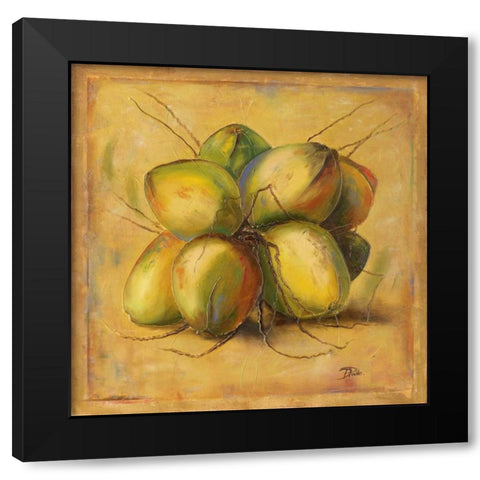 Cocos Locos I Black Modern Wood Framed Art Print by Pinto, Patricia