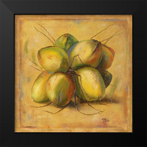 Cocos Locos I Black Modern Wood Framed Art Print by Pinto, Patricia