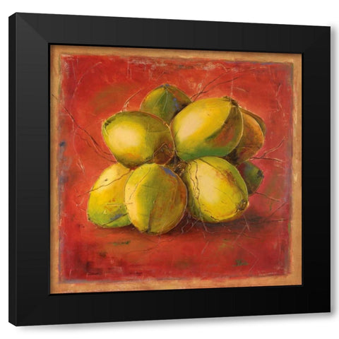 Cocos Locos III Black Modern Wood Framed Art Print by Pinto, Patricia