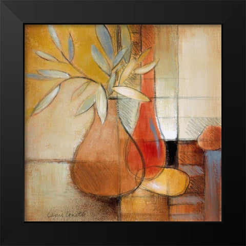Afternoon Bamboo Leaves I Black Modern Wood Framed Art Print by Loreth, Lanie
