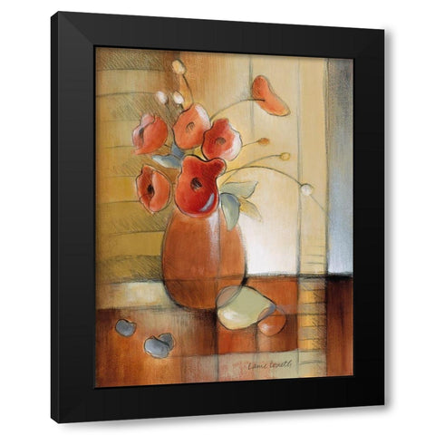 Afternoon Poppies Black Modern Wood Framed Art Print by Loreth, Lanie