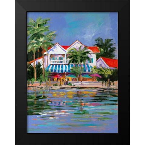 Beach Resort I Black Modern Wood Framed Art Print by Slivka, Jane