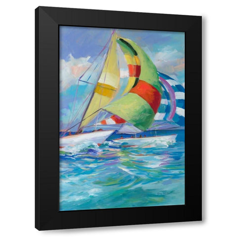 Full Sail I Black Modern Wood Framed Art Print with Double Matting by Slivka, Jane