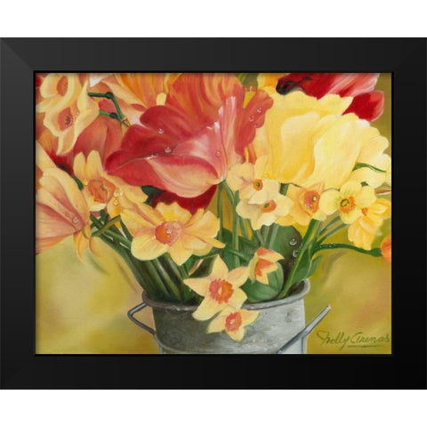 Primavera I Black Modern Wood Framed Art Print by Arenas, Nelly