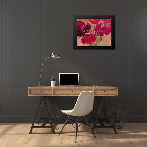 Violet Primavera II Black Modern Wood Framed Art Print by Arenas, Nelly