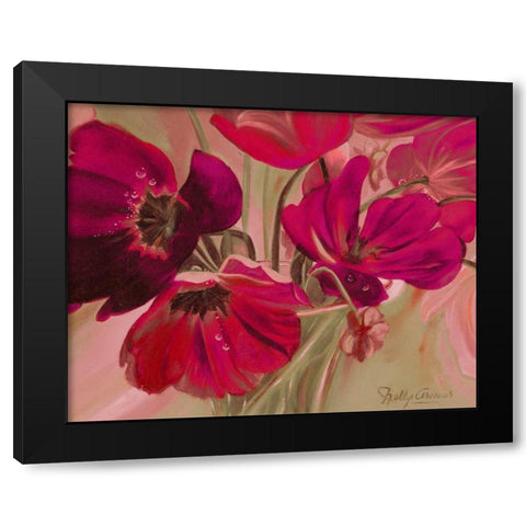 Violet Primavera II Black Modern Wood Framed Art Print by Arenas, Nelly