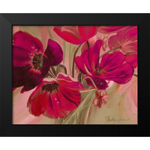 Violet Primavera II Black Modern Wood Framed Art Print by Arenas, Nelly