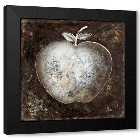 Manzana Negra Black Modern Wood Framed Art Print by Pinto, Patricia