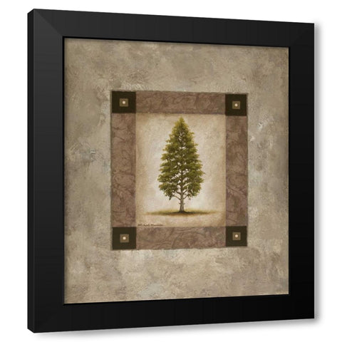 European Pine I Black Modern Wood Framed Art Print with Double Matting by Marcon, Michael