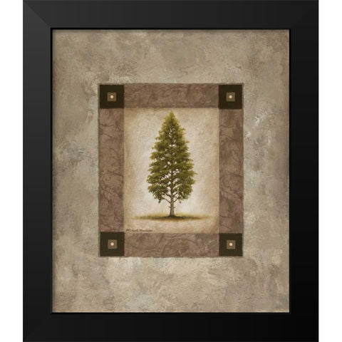 European Pine I Black Modern Wood Framed Art Print by Marcon, Michael