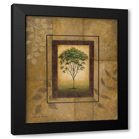 Alpine Ash Black Modern Wood Framed Art Print by Marcon, Michael