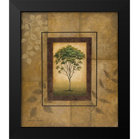 Alpine Ash Black Modern Wood Framed Art Print by Marcon, Michael