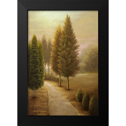 Auburn I Black Modern Wood Framed Art Print by Marcon, Michael