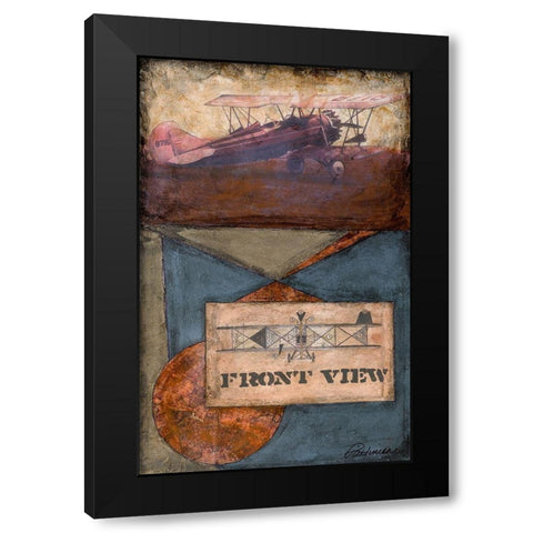 Antique Plane - Front Black Modern Wood Framed Art Print by Pattinian, Merri