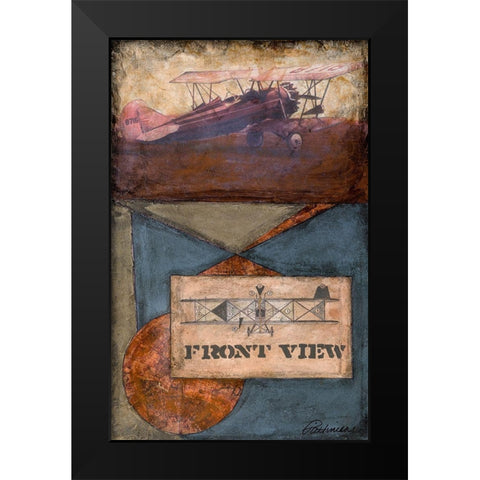 Antique Plane - Front Black Modern Wood Framed Art Print by Pattinian, Merri