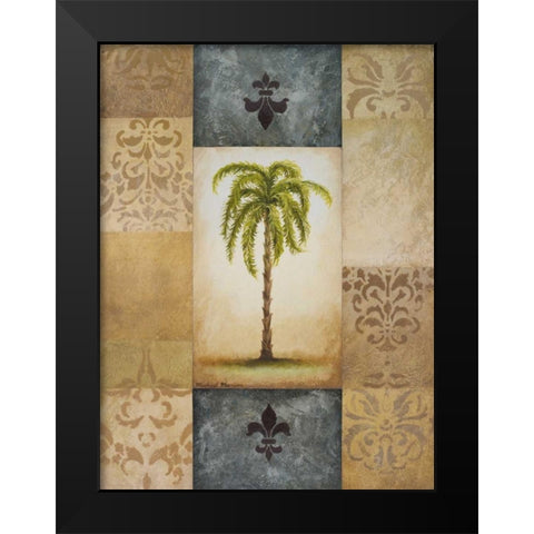Fantasy Palm II Black Modern Wood Framed Art Print by Marcon, Michael