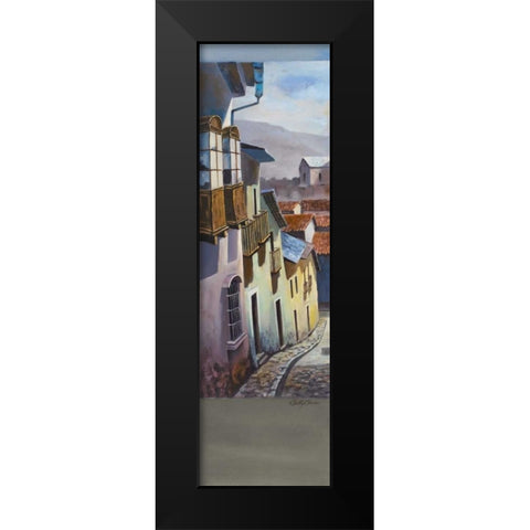 Pueblito I Black Modern Wood Framed Art Print by Arenas, Nelly