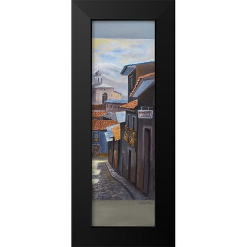Pueblito II Black Modern Wood Framed Art Print by Arenas, Nelly