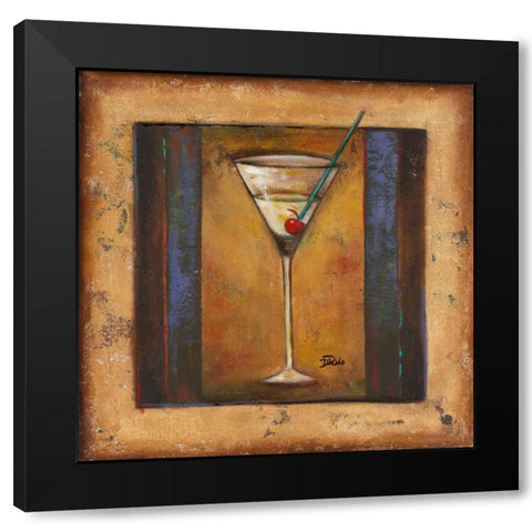 Coctelito I Black Modern Wood Framed Art Print by Pinto, Patricia