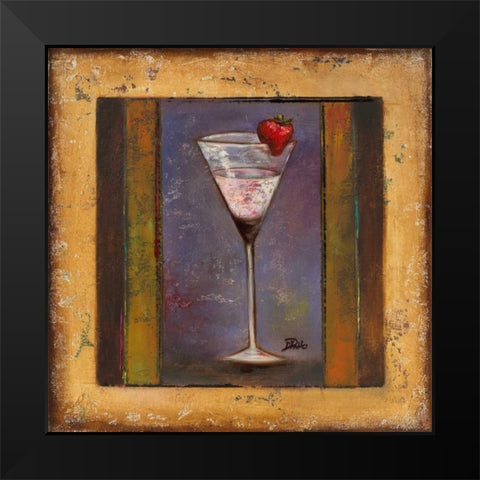 Coctelito II Black Modern Wood Framed Art Print by Pinto, Patricia