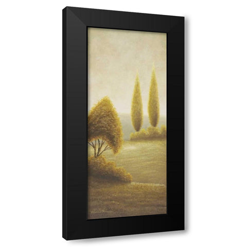 Beyond Elgin I-evergreen trees Black Modern Wood Framed Art Print by Marcon, Michael