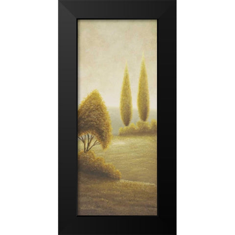 Beyond Elgin I-evergreen trees Black Modern Wood Framed Art Print by Marcon, Michael