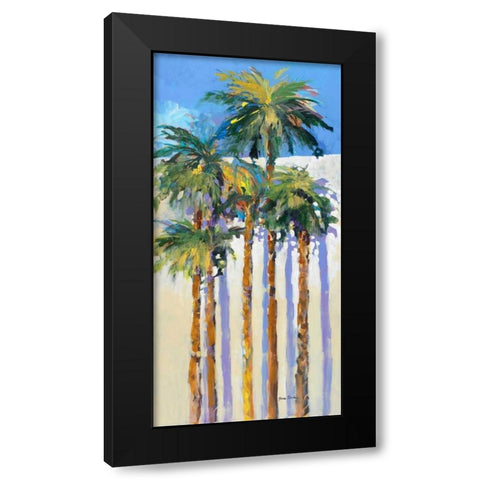 Shadow Palms I Black Modern Wood Framed Art Print with Double Matting by Slivka, Jane