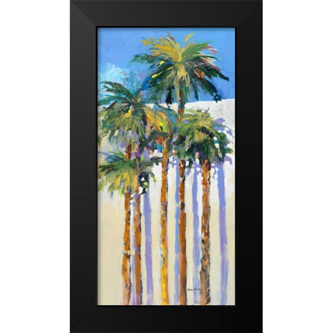 Shadow Palms I Black Modern Wood Framed Art Print by Slivka, Jane