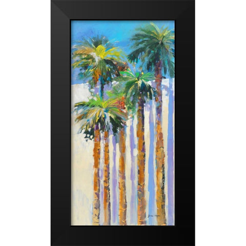 Shadow Palms II Black Modern Wood Framed Art Print by Slivka, Jane
