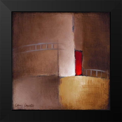 Chocolate Square II Black Modern Wood Framed Art Print by Loreth, Lanie