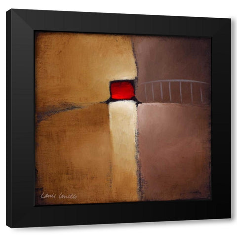 Chocolate Square IV Black Modern Wood Framed Art Print with Double Matting by Loreth, Lanie