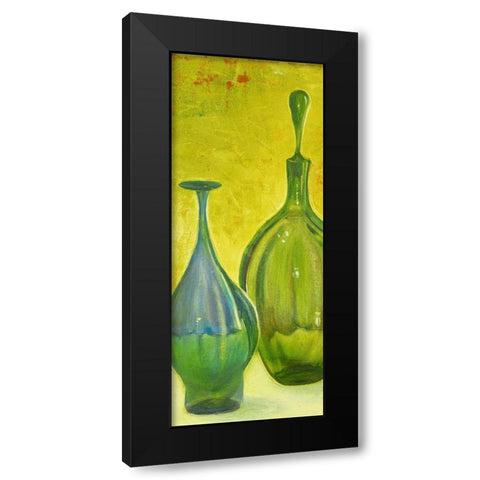 Murano Glass Panel II Black Modern Wood Framed Art Print with Double Matting by Pinto, Patricia