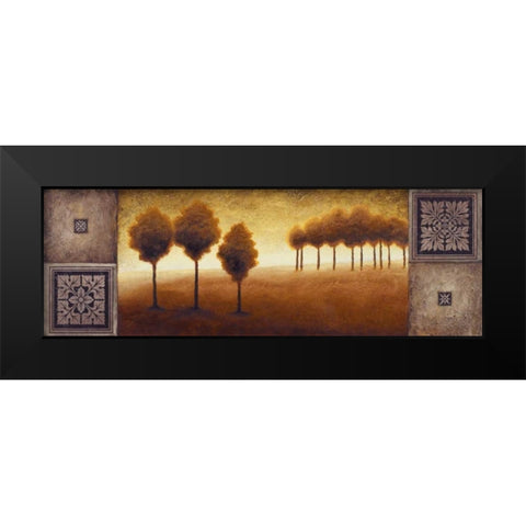 Warm Horizon II Black Modern Wood Framed Art Print by Marcon, Michael