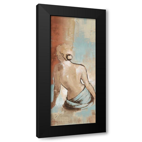 Seated Woman Panel I Black Modern Wood Framed Art Print with Double Matting by Loreth, Lanie