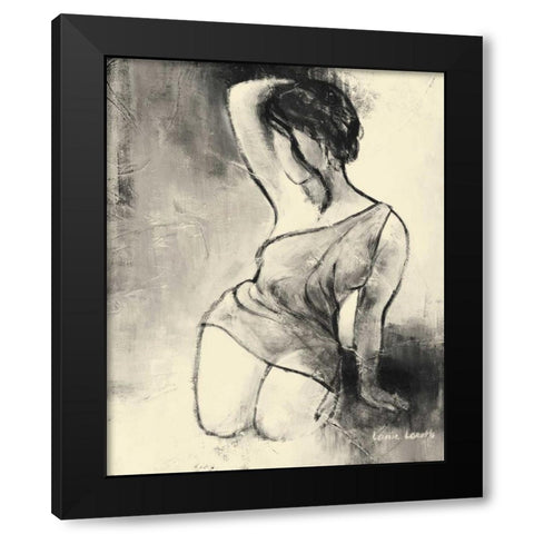 Figurative Woman II Black Modern Wood Framed Art Print by Loreth, Lanie