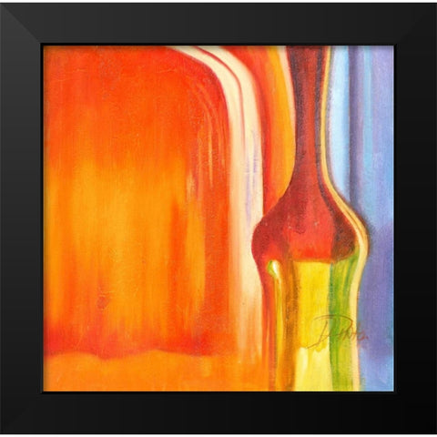 Color Glasses V Black Modern Wood Framed Art Print by Pinto, Patricia