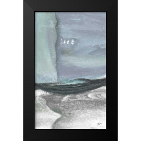 Glass Abstract II Black Modern Wood Framed Art Print by Pinto, Patricia