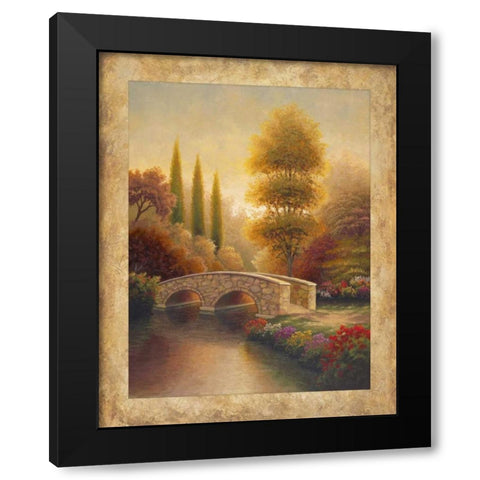 Into Viola Black Modern Wood Framed Art Print by Marcon, Michael