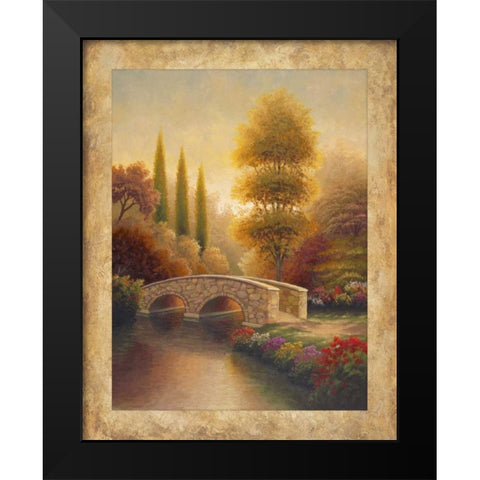 Into Viola Black Modern Wood Framed Art Print by Marcon, Michael