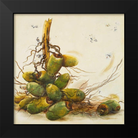 Racimo de Cocos I Black Modern Wood Framed Art Print by Pinto, Patricia