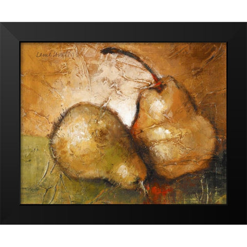 Pear Study II Black Modern Wood Framed Art Print by Loreth, Lanie