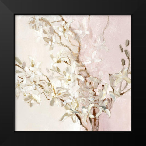 Blushing Orchids Black Modern Wood Framed Art Print by Loreth, Lanie