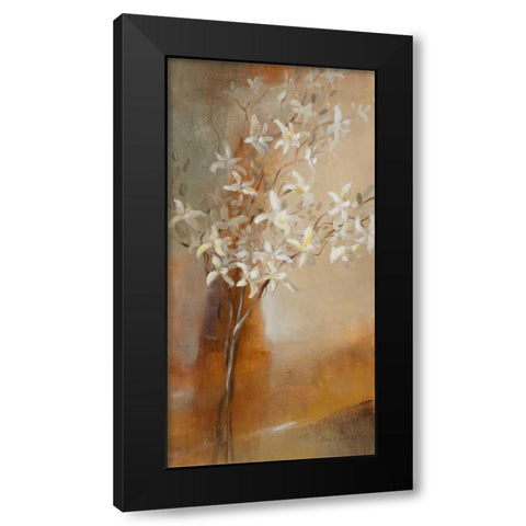 Misty Orchids I Black Modern Wood Framed Art Print with Double Matting by Loreth, Lanie
