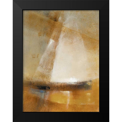 On Misty Waters I Black Modern Wood Framed Art Print by Loreth, Lanie