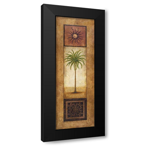 Palm In The Sunlight Black Modern Wood Framed Art Print with Double Matting by Marcon, Michael